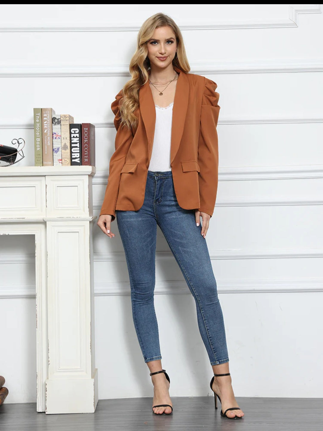 Long sleeve blazer for women