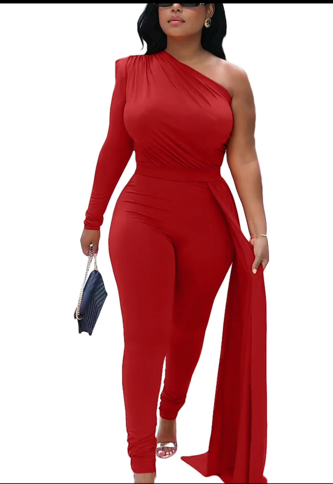 One sleeve sexy jumpsuit